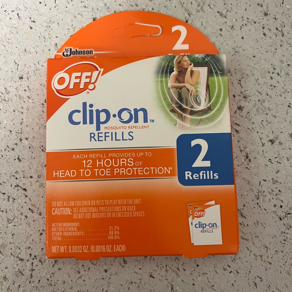 OFF! Clip On Mosquito Repellent Refill - Pack of 2// NEW & UNOPENED